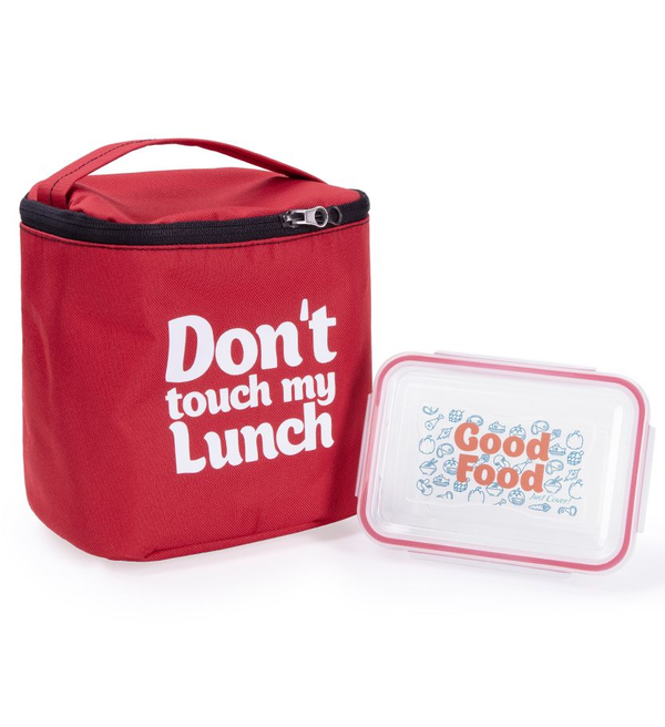 «Термо-сумка для ланча Just Cover Ланч бэг Don't Touch My Lunch красный maxi (4823087003629)», бренда Just Cover - фото №1