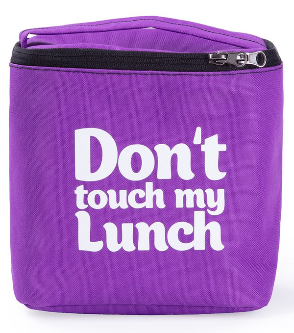 «Термо-сумка для ланча Just Cover Ланч бэг Don't Touch My Lunch сиреневый maxi (4823087003643)», бренда Just Cover - фото №1