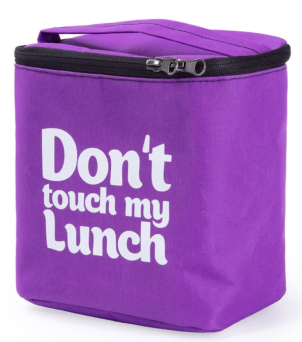 «Термо-сумка для ланча Just Cover Ланч бэг Don't Touch My Lunch сиреневый maxi (4823087003643)», бренда Just Cover - фото №1