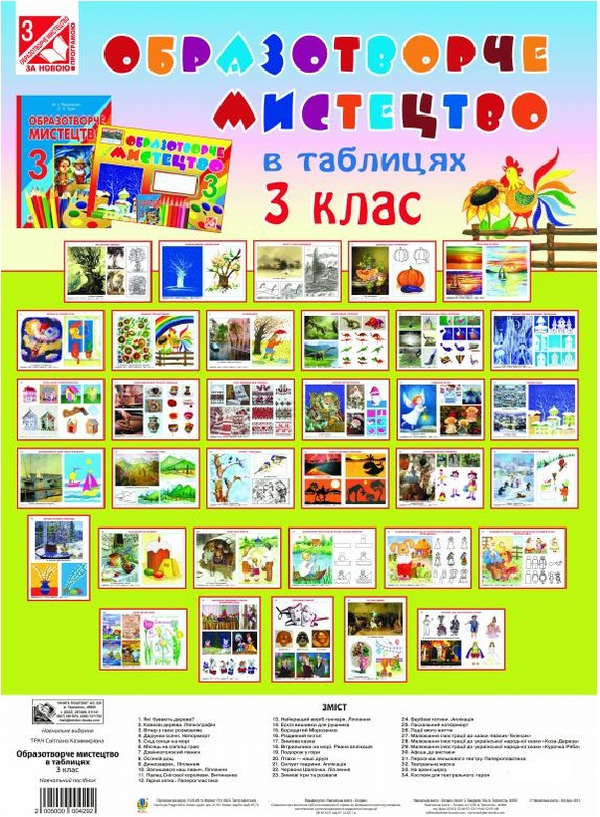 Книга Образотворче мистецтво в таблицях. 3 клас