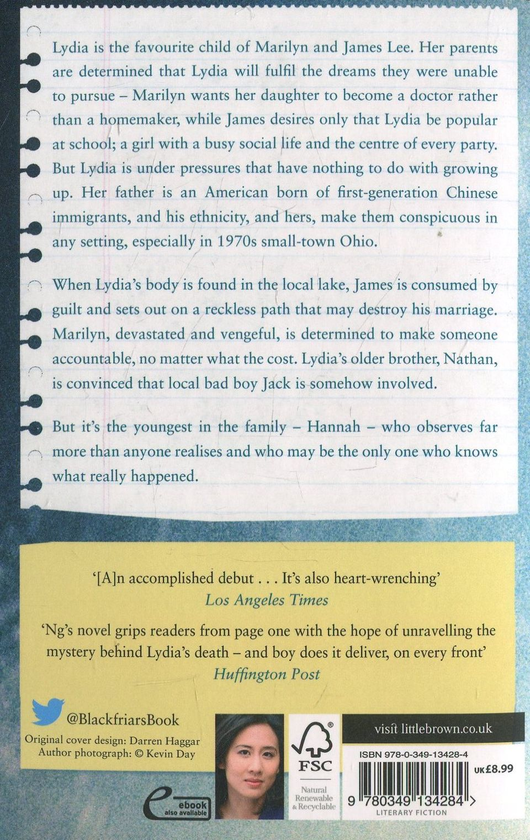 Паперова книга «Everything I Never Told You», автор Селесте Інґ - фото №1