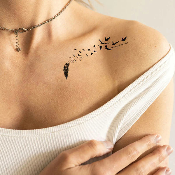 «Тимчасове тату Tattooshka Зграя птахів (X-212)», бренда Tattooshka - фото №1