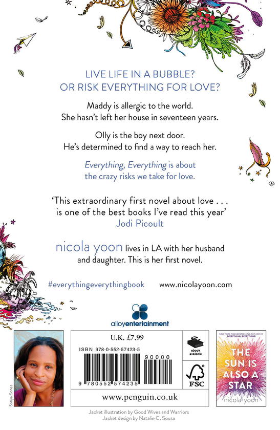 Паперова книга «Everything, Everything», автор Нікола Юн - фото №1