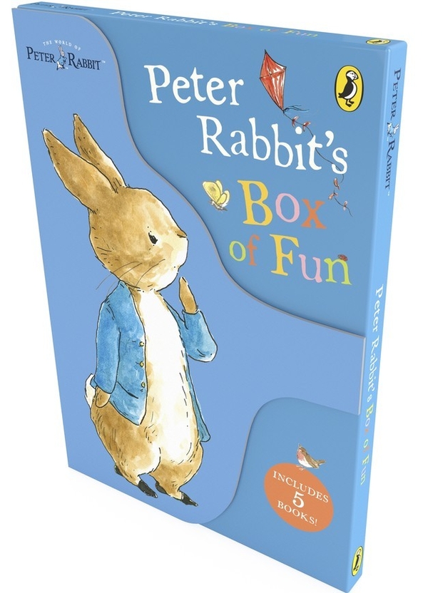 Паперова книга «Peter Rabbits Box of Fun (3 Stickers Books + 2 Activity Books)», автор Беатріс Поттер - фото №1
