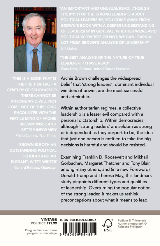 Бумажная книга «The Myth of the Strong Leader. Political Leadership in the Modern Age», автор Арчи Браун - фото №1