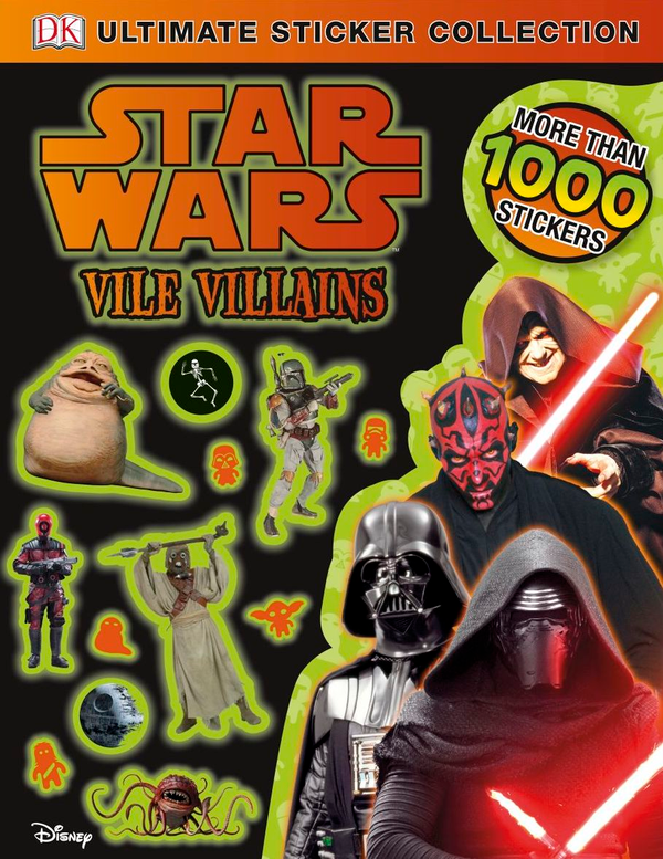 Бумажная книга «Star Wars™ Vile Villains Ultimate Sticker Collection», автор Мэтт Джонс - фото №1