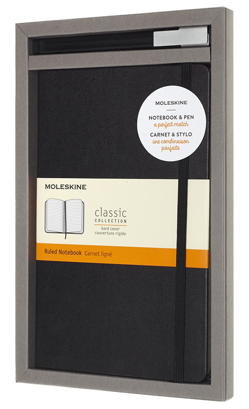  «Подарочный набор Moleskine блокнот средний + ручка (BUNDVLGBK)», бренда Moleskine - фото №1