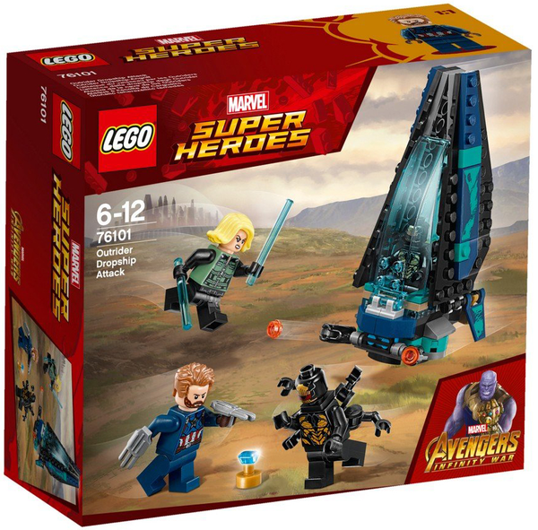  «Конструктор LEGO Super Heroes Marvel Атака всадников 124 детали (76101) », бренда LEGO - фото №1