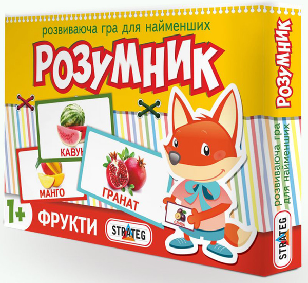  «Игра Strateg Маленький розумник Фрукты (409)», бренда Strateg - фото №1