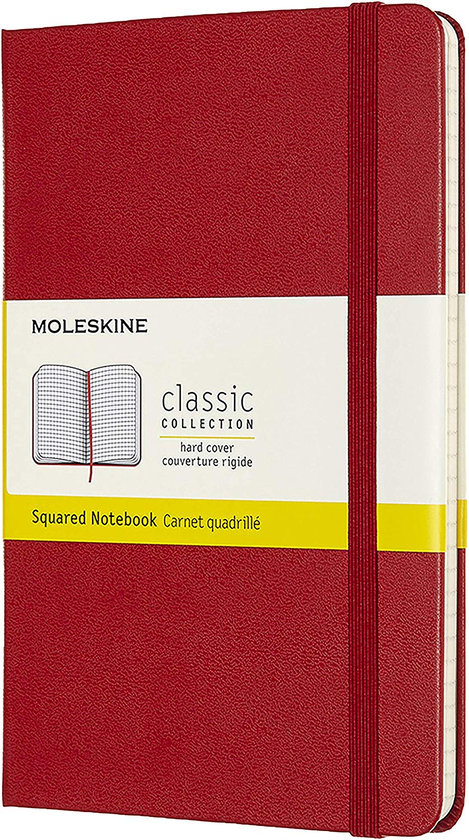  «Блокнот Moleskine Classic Medium Клетка Красный (QP051F2)», бренда Moleskine - фото №1