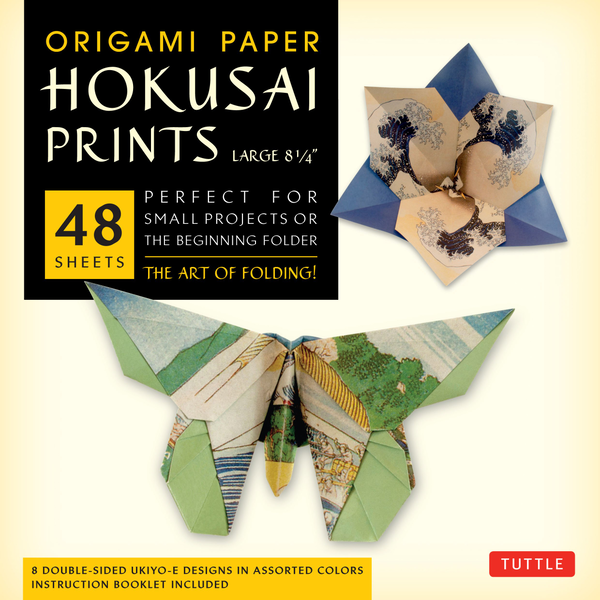 Бумажная книга «Origami Paper Hokusai Prints Large 8 1/4» - фото №1