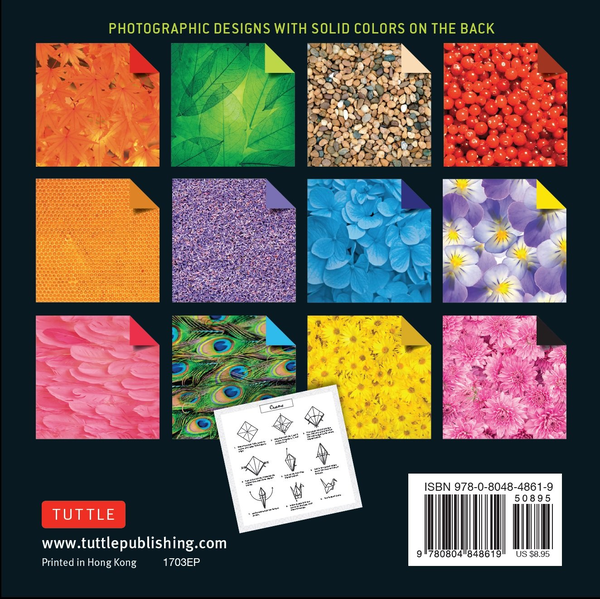 Бумажная книга «Origami Paper. 200 Sheets. Nature Patterns. 15 cm» - фото №1