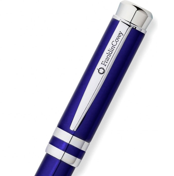  «Шариковая ручка Franklin Covey Freemont Translucent Royal Blue CT BP (Fn0032-4)» - фото №1