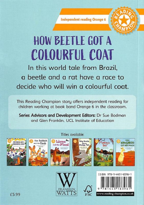 Бумажная книга «Reading Champion. How Beetle got its Colourful Coat», автор Сара Саншал - фото №1