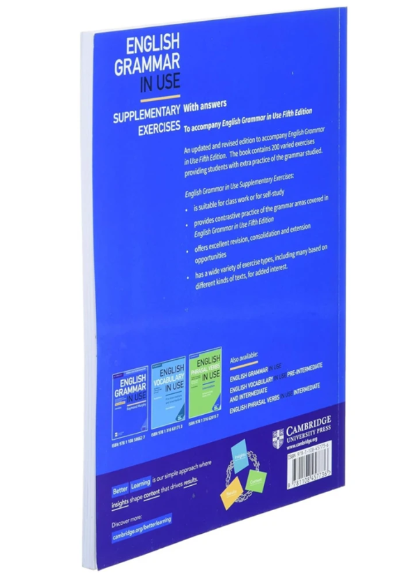 Бумажная книга «English Grammar in Use. Supplementary Exercises with answers », автор Раймонд Мерфи - фото №1