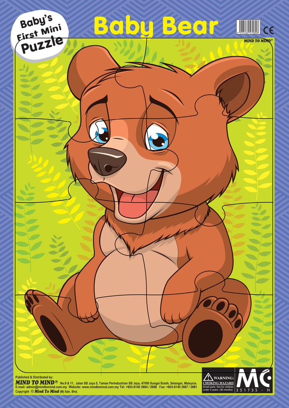 Паперова книга «Baby's Mini Puzzle Baby Bear» - фото №1