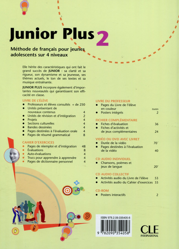 Бумажная книга «Junior Plus 2 Cahier d'exercices», авторов Мишель Буцбах, Инмакулада Сарасибар, Кармен Мартин, Долорес Пастор - фото №1