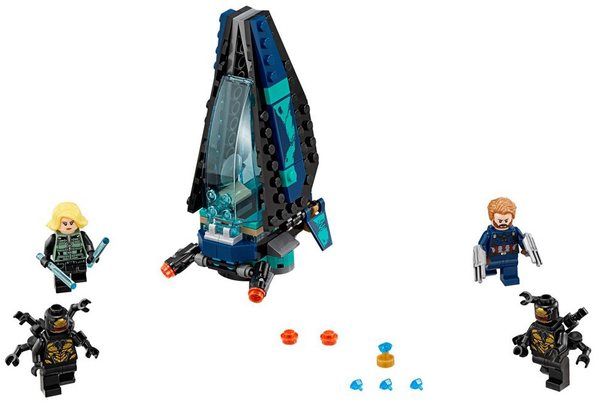  «Конструктор LEGO Super Heroes Marvel Атака всадников 124 детали (76101) », бренда LEGO - фото №1