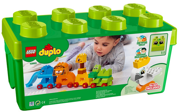  «Конструктор LEGO DUPLO Коробка з кубиками Моя перша тварина 34 деталі (10863)», бренду LEGO - фото №1