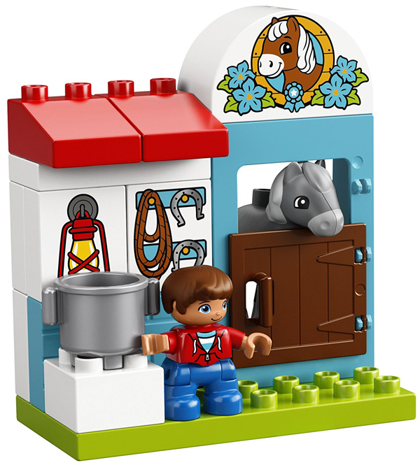  «Конструктор LEGO DUPLO Конюшня поні на фермі 59 деталей (10868)», бренду LEGO - фото №1