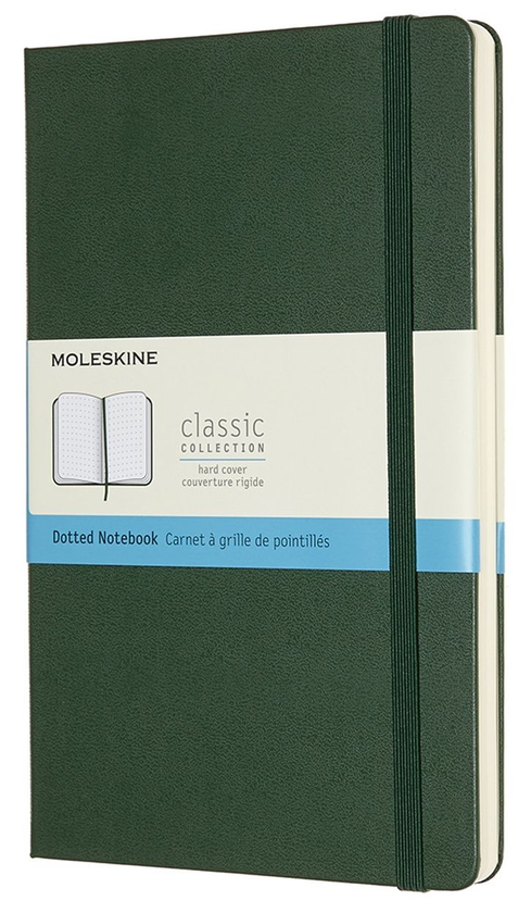  «Блокнот Moleskine Classic Точка Миртовый Зеленый (QP066K15)», бренда Moleskine - фото №1