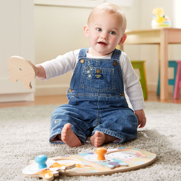  «Первый формовой пазл Melissa&Doug Животные фермы (MD13440)», бренда Melissa & Doug - фото №1