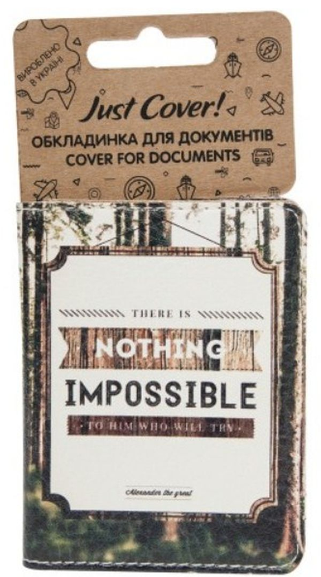  «Обложка для документов Just Cover Nothing impossible (4823087001397)», бренда Just Cover - фото №1