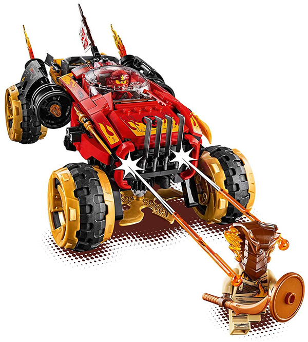  «Конструктор LEGO Ninjago Внедорожник Катана 4x4 450 деталей (70675)», бренда LEGO - фото №1