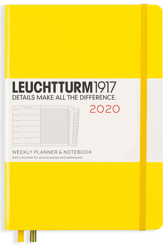  «Еженедельник с заметками Leuchtturm1917 2020 Лимонный (359882)», бренда Leuchtturm1917 - фото №1