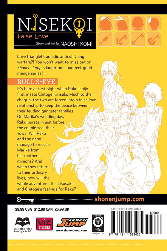 Бумажная книга «Nisekoi. False Love. Volume 22», автор Наоси Коми - фото №1