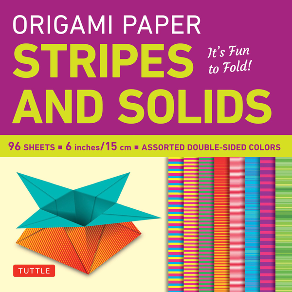 Бумажная книга «Origami Paper. Stripes and Solids. 96 Sheets» - фото №1