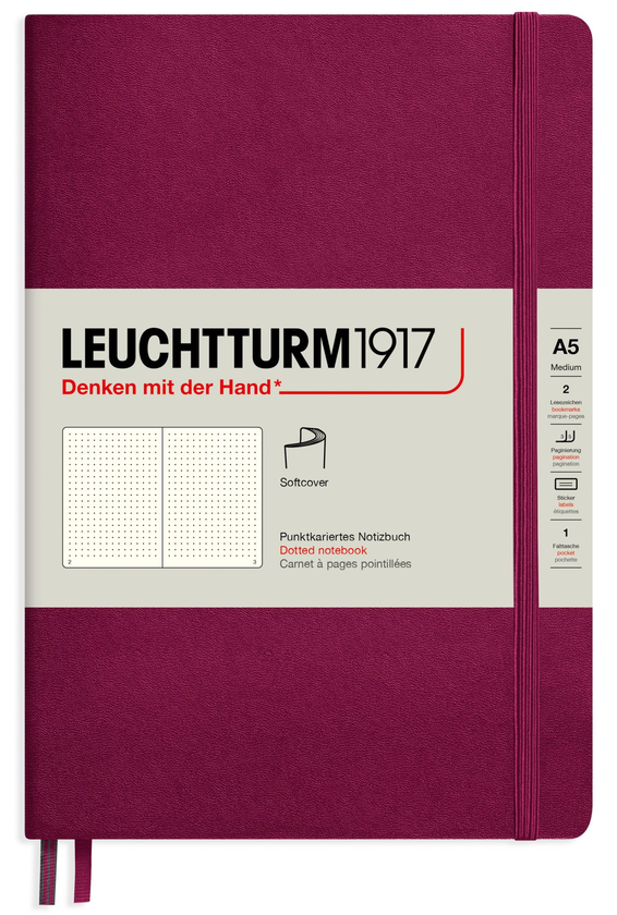  «Блокнот Leuchtturm1917 Винний Крапка (362844)», бренду Leuchtturm1917 - фото №1