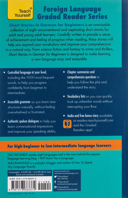 Бумажная книга «Short Stories in German for Beginners», авторов Алекс Роулингс, Олли Ричардс - фото №1