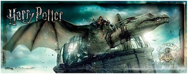  «Пазл The Noble Collection HARRY POTTER Gringotts Bank Escape (Втеча з банку Ґрінготтс) 1000 ел. (NN9455)», бренду Noble Collection - фото №1