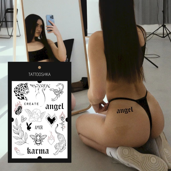  «Тимчасове тату Tattooshka Брутальний (LB-147)», бренда Tattooshka - фото №1