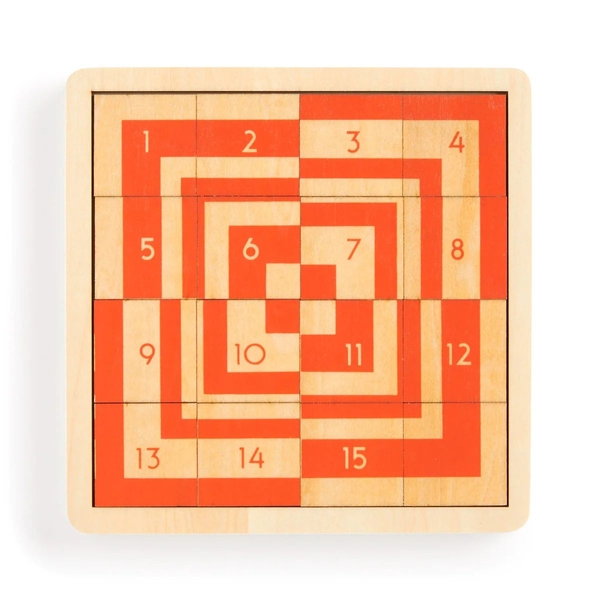 «Пазл-головоломка Galison Frank Lloyd Wright Imperial Hotel 2-in-1 Sliding Wood Puzzle», бренда Galison - фото №1