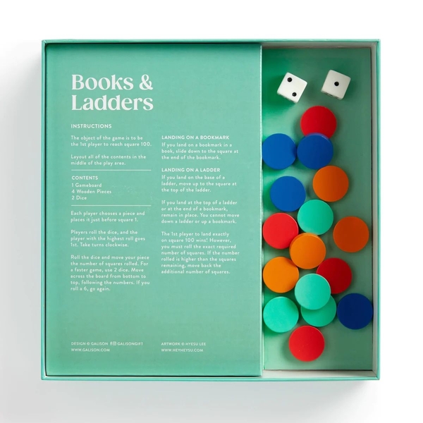  «Books and Ladders Classic Board Game», бренда Galison - фото №1