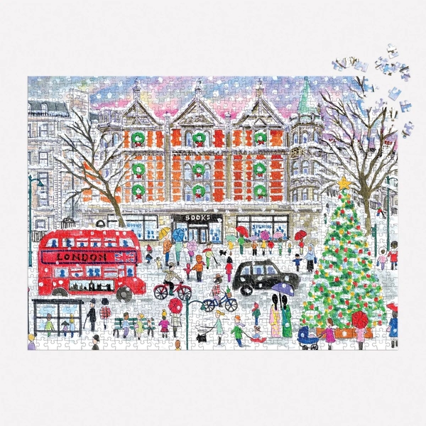  «Пазл Galison Christmas in London by Michael Storrings 1000 ел.», бренда Galison - фото №1