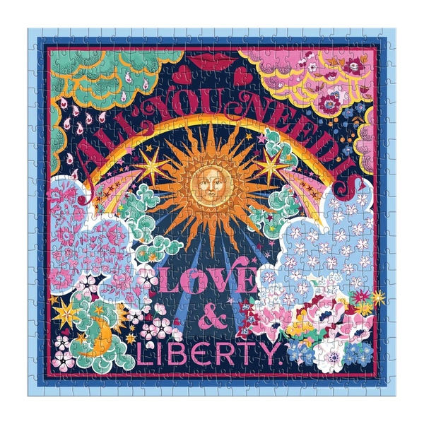  «Пазл Galison All You Need is Love & Liberty by Liberty of London Ltd 500 ел.», бренда Galison - фото №1