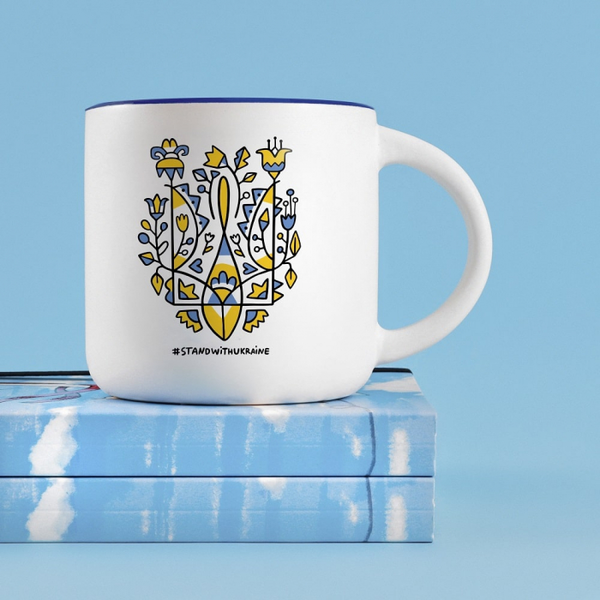 «Чашка Gifty Герб України. Синя (AA-0130966)», бренда Gifty - фото №1