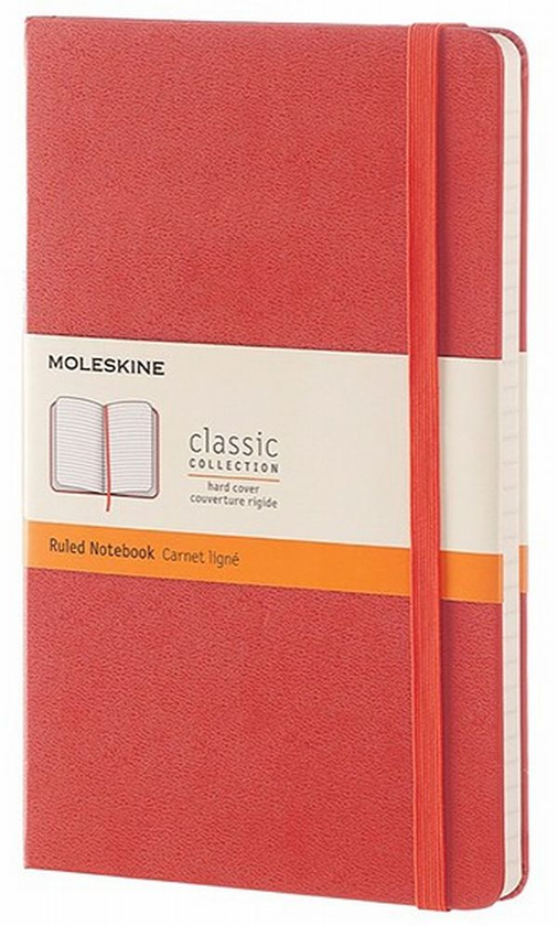 «Блокнот Moleskine Classic средний линия красный (QP060F2)», бренда Moleskine - фото №1