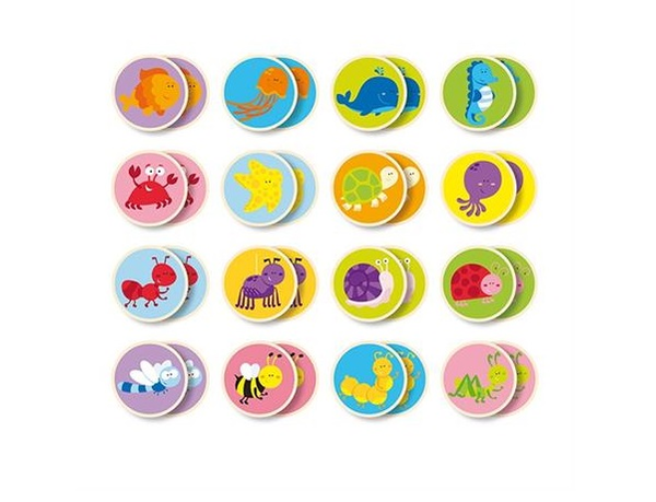  «Настольная игра Viga Toys Memory 32 карточки (50126) », бренда Viga Toys - фото №1