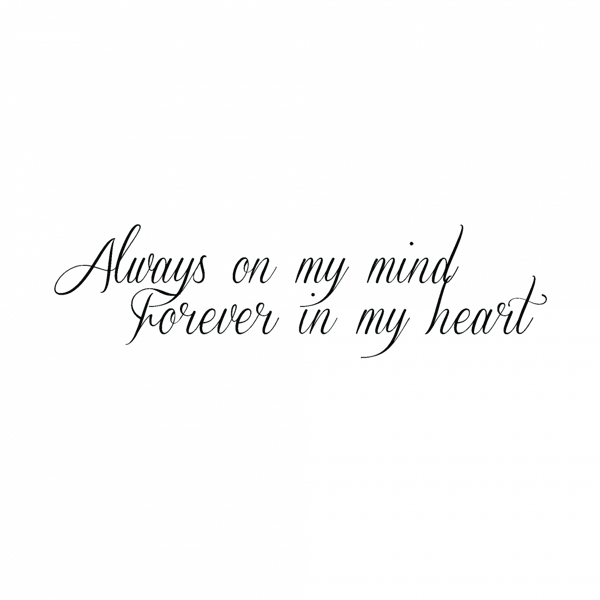 «Тимчасові тату Arley Sign Аlways on my mind (5012-1)», бренда Arley Sign - фото №1