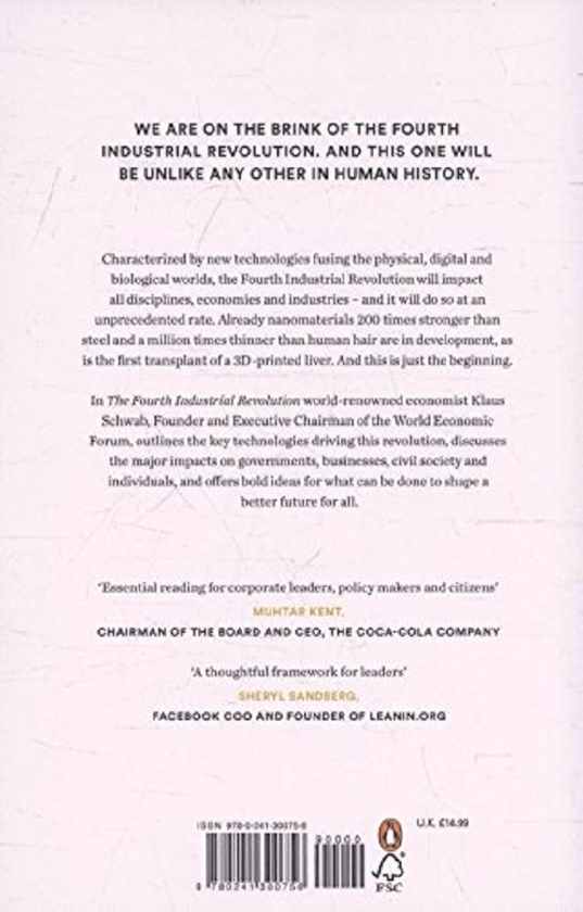 Бумажная книга «The Fourth Industrial Revolution», автор Клаус Шваб - фото №1