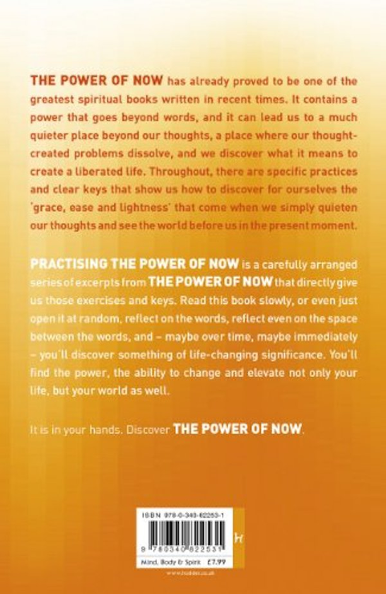 Бумажная книга «Practising The Power Of Now», автор Экхарт Толле - фото №1