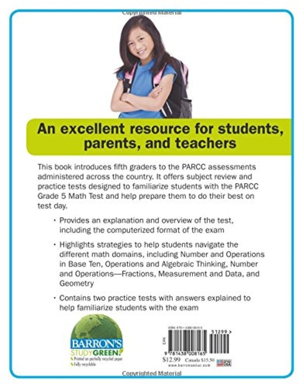 Бумажная книга «Let's Prepare for the PARCC Grade 5 Math Test», автор Стефани Тидуэлл - фото №1