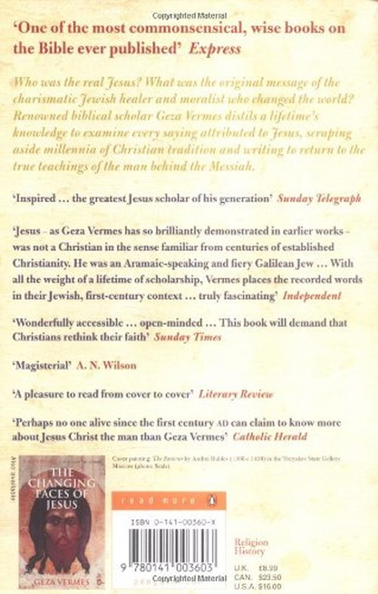 Паперова книга «The Authentic Gospel of Jesus», автор Геза Вермеш - фото №1
