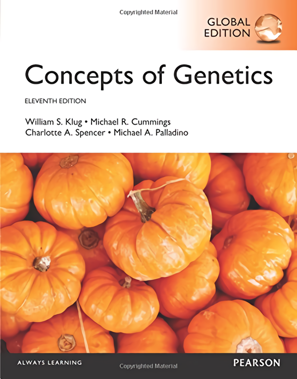 [object Object] «Concepts of Genetics», авторів Майкл Каммінгс, Шарлотта Спенсер, Майкл Палладіно, Уільям Клуг - фото №1