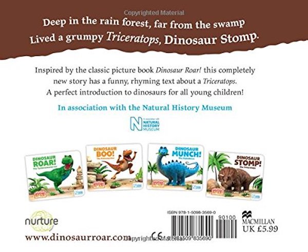 Паперова книга «Dinosaur Stomp! The Triceratops», автор Жанна Вілліс - фото №1