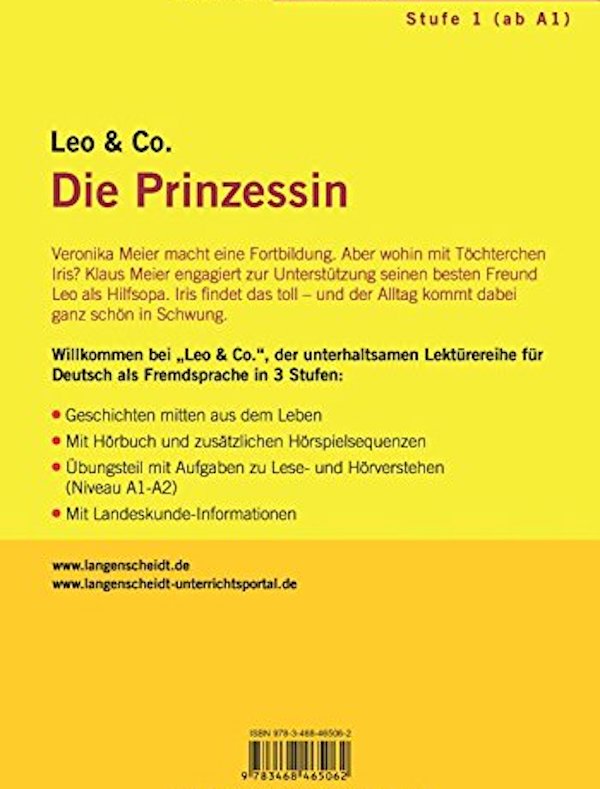 Бумажная книга «Die Prinzessin Leichte Lektüren für Deutsch als Fremdsprache Buch mit Audio-CD», авторов Эльке Бургер, Тео Шерлинг - фото №1